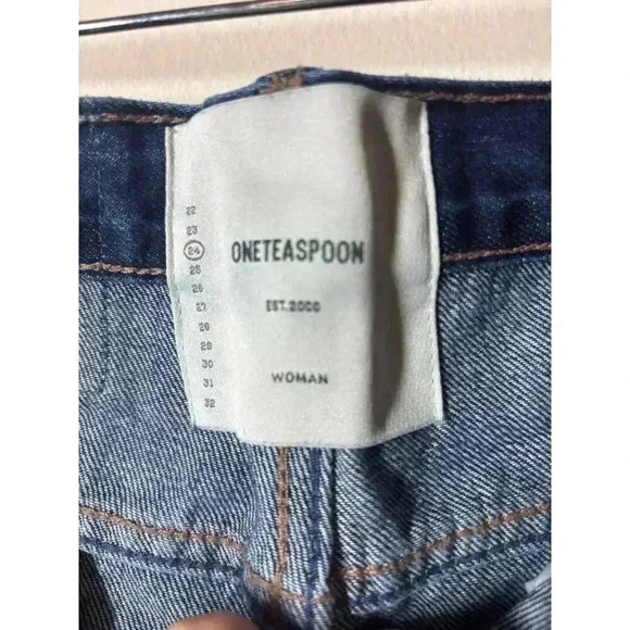 One Teaspoon Women 24 Awesome Baggies Low Waist Straight Leg Semi Fitted Jeans - Picture 7 of 12